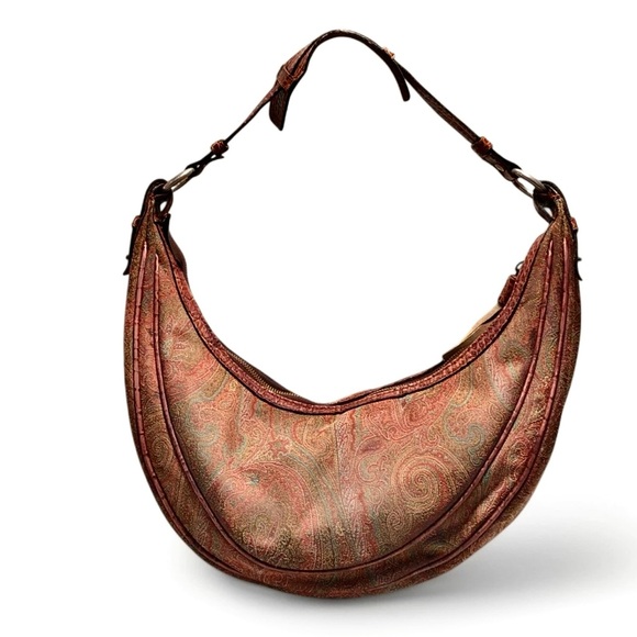 ETRO Handbag One Shoulder Bag Nylon Leather - Picture 2 of 11